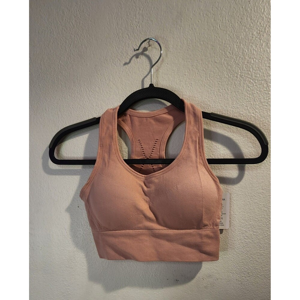 Sports Bra Seamless Padded Yoga Workout Bras Crop Tank Tops ONE SIZE COLOR Pink
